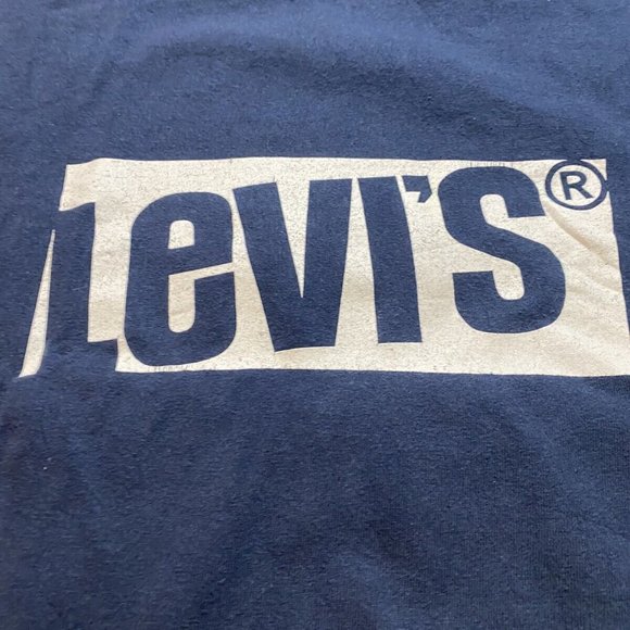 Levi’s Men’s T-shirt Blue Logo Size XL - Picture 2 of 6